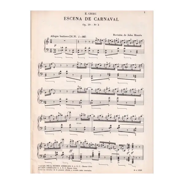 Escena De Carnaval - Op.19 N.3
