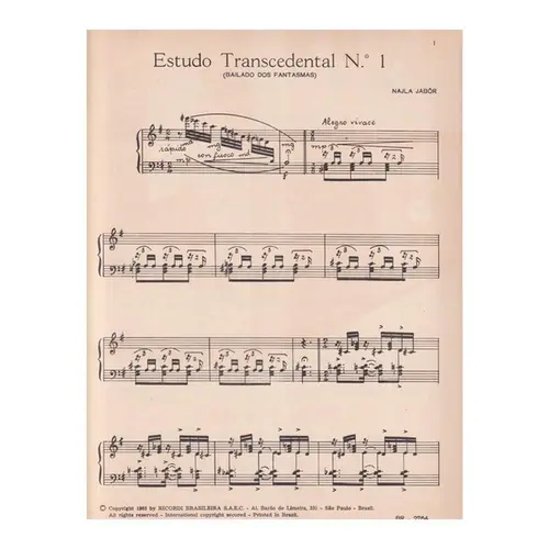 Estudo Transcendental N.1 (Bailado Dos Fantasmas)