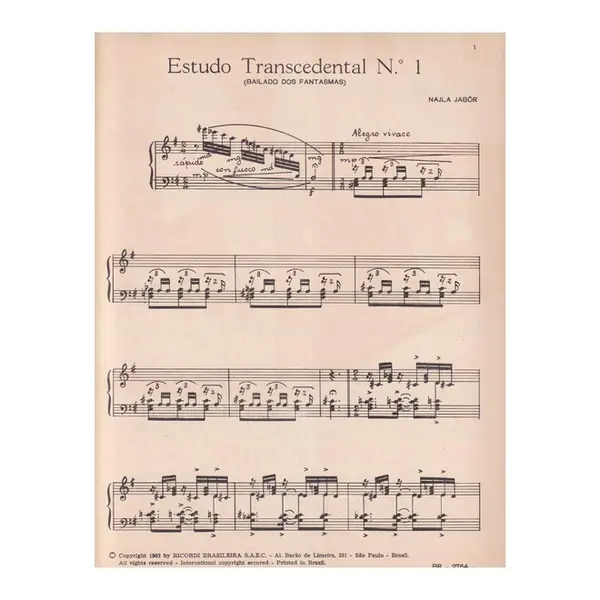 Estudo Transcendental N.1 (Bailado Dos Fantasmas)