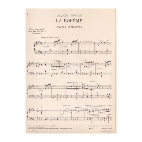 La Boheme - (Valzer Di Musetta)