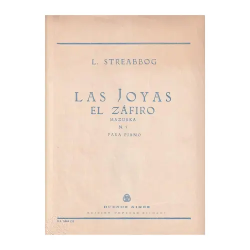 El Zafiro  -  (Col.Joias) Mazurca N.5  (Edição Antiga)