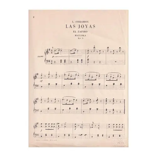 El Zafiro  -  (Col.Joias) Mazurca N.5  (Edição Antiga)