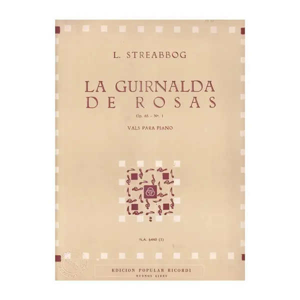 A Grinalda De Rosas  - Op.65 N.1  (Edição Antiga)