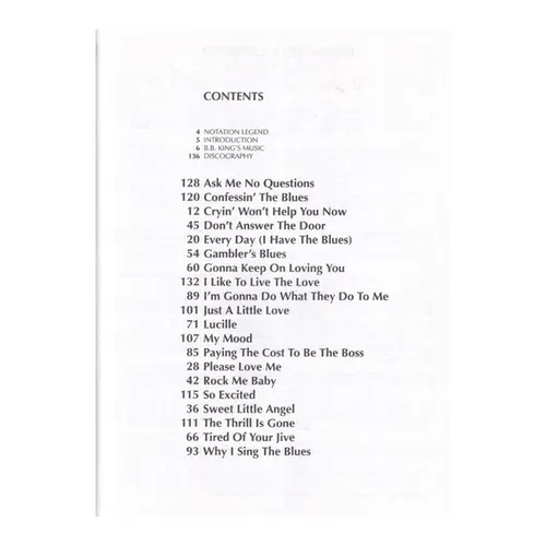 B.B KING Recorded Guitar Versions