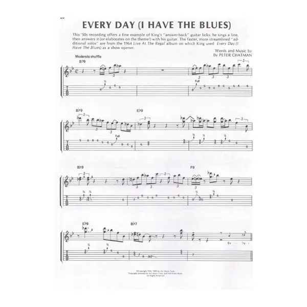 B.B KING Recorded Guitar Versions