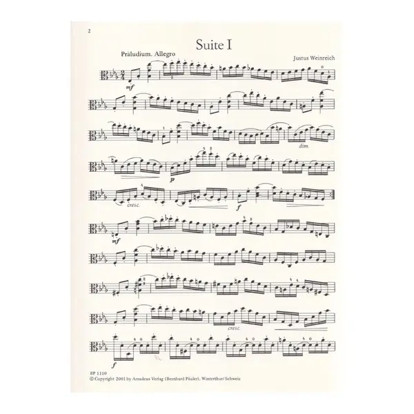 3 Suites for Viola solo