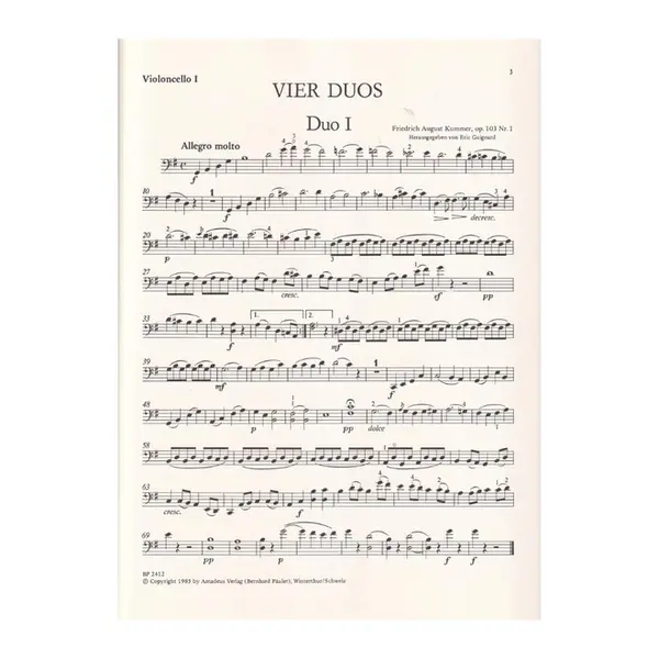 Duos op. 103 2 cellos