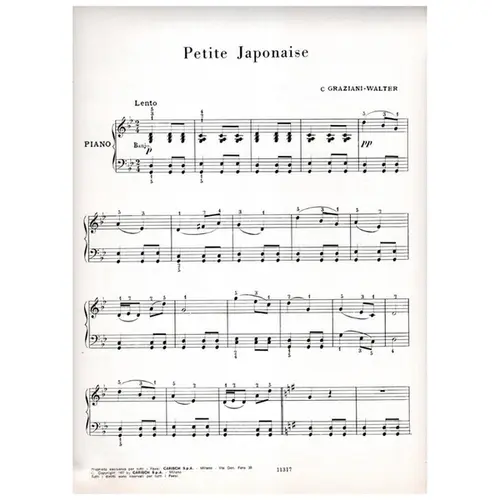 Petite Japonaise per pianoforte