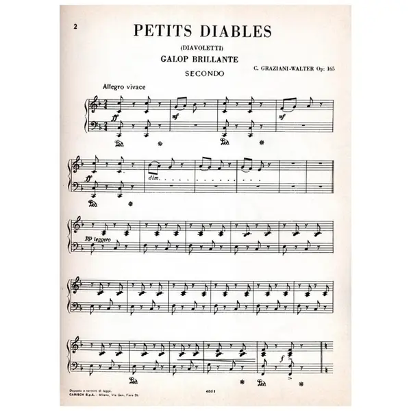 Scelte Composizioni per piano a 4 mani - op. 165 Galop Brillante