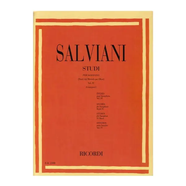 Studi Per Saxofono 4 (Tratti Dal Metodo Per Oboe)