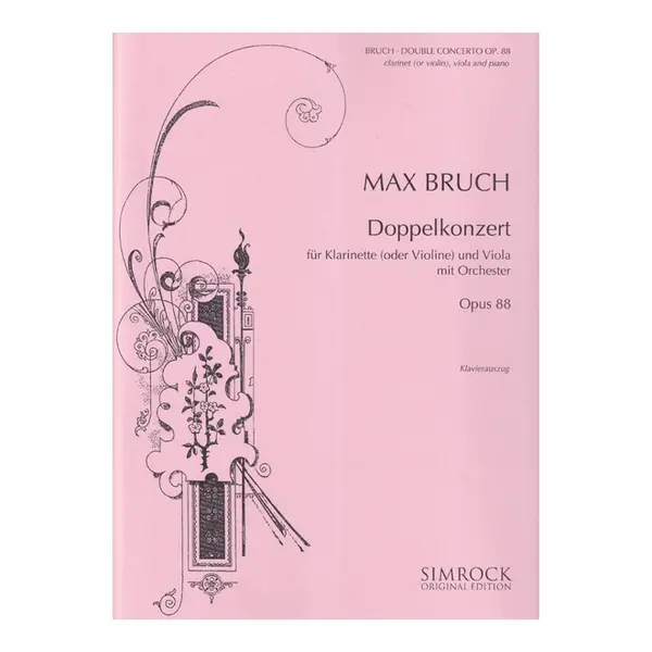 Double Concerto Op.88 for clarinet (or violin),viola and piano - Piano Reduction