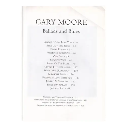 Gary Moore 1982 Ballads & Blues 1994
