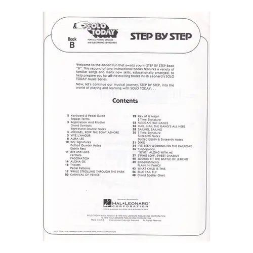 Step By Step Book B