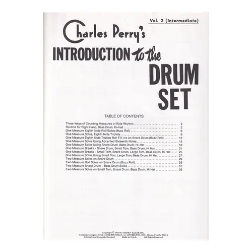 Introduction to The Drumset Vol.2