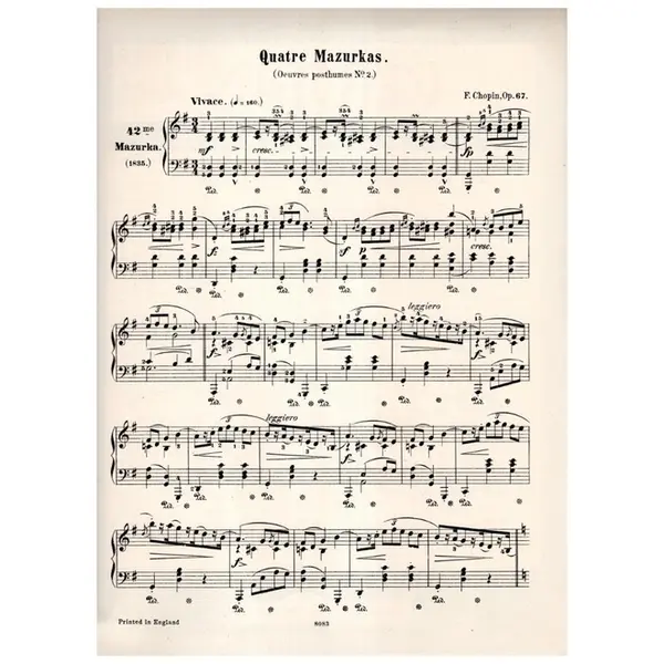 Mazurka N.2 - Op.67 N.1 In G
