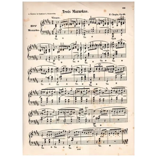 Mazurka N.39 - Op.63 N.1 In B