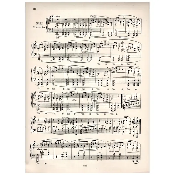 Mazurka N.34 - Op.56 N.2 In C
