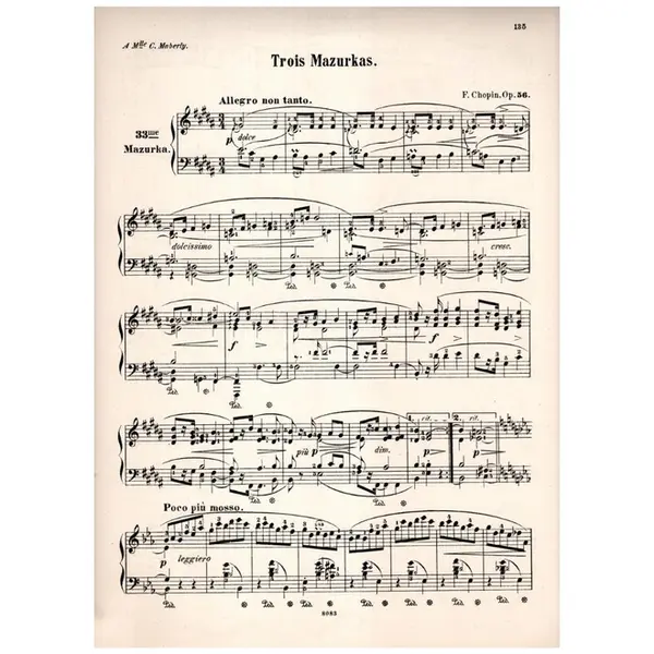 Mazurka n. 33 op. 56 n. 1 en B
