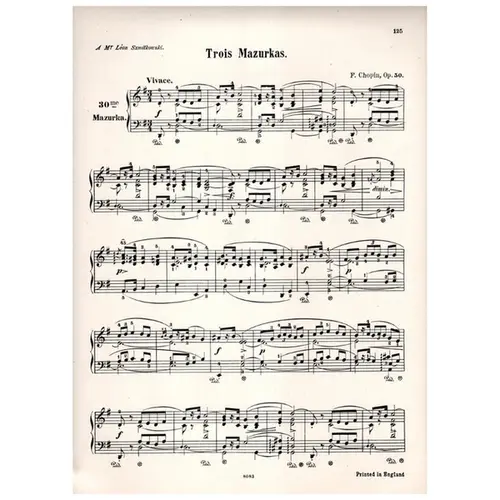 Mazurka N.30 - Op.50 N.1 In G