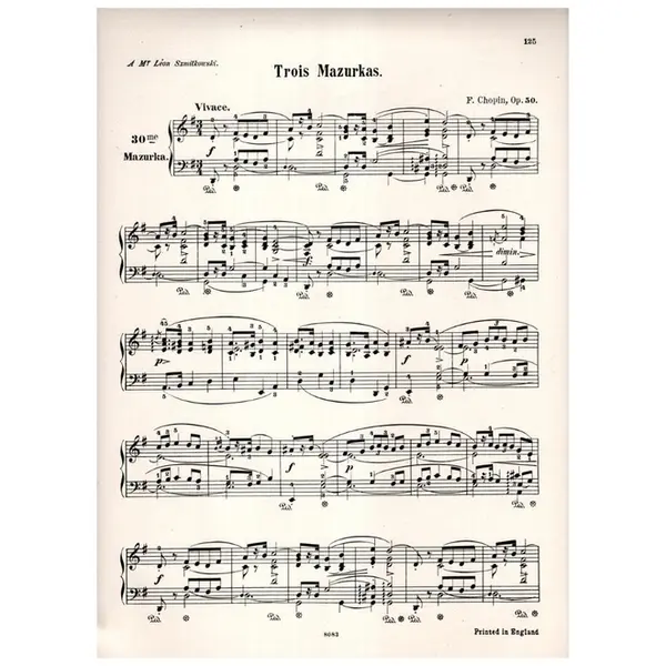 Mazurka N.30 - Op.50 N.1 In G