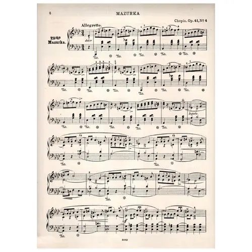 Mazurka N.29 - Op.41 N.4 In A Flat
