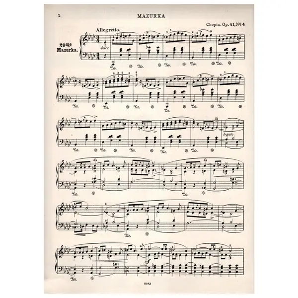 Mazurka N.29 - Op.41 N.4 In A Flat