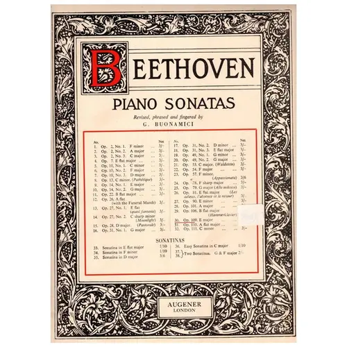 Sonata n. 30 op. 109 E major