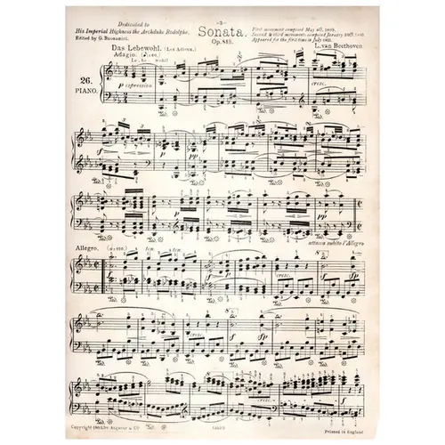 Sonata n. 26 op. 81 E flat major