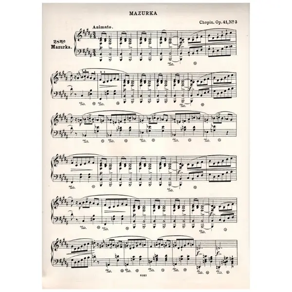 Mazurka N.28 - Op.41 N.3 In B