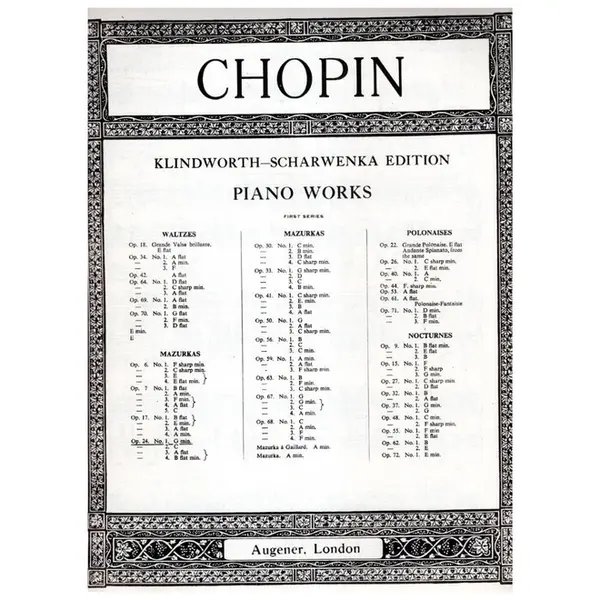 Mazurka N.14 - Op.24 N.1 In G Min