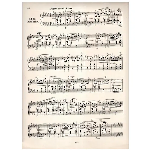 Mazurka N.12 - Op.17 N.3 In A Flat