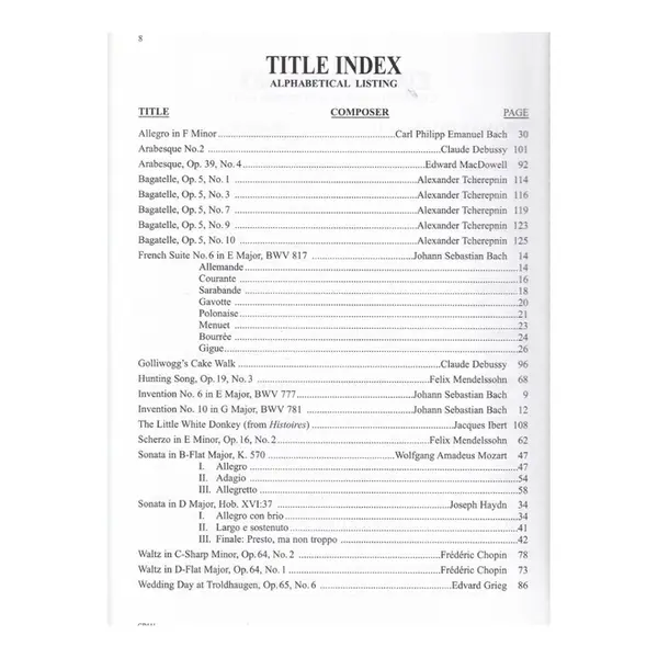 Piano Literature - Vol.5 - PROMOÇÃO!