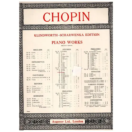 Studies - Op.25 N.3 In F