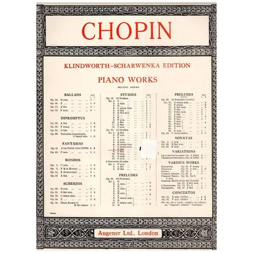 Etudes - Op.25 N.8 In D Flat