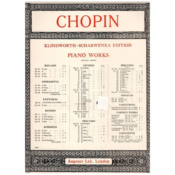 Etudes - Op.25 N.8 In D Flat