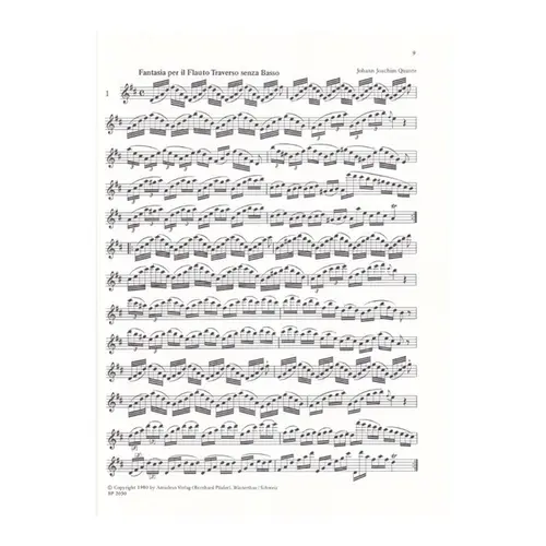 Caprices, fantasias and beginner's pieces for flute and With Bass continuo