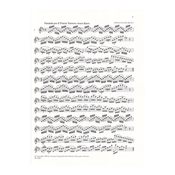 Caprices, fantasias and beginner's pieces for flute and With Bass continuo