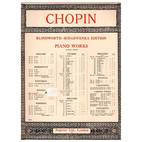 Primer Rondo op. 1 C min