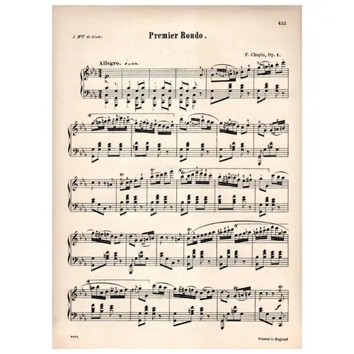 Primer Rondo op. 1 C min