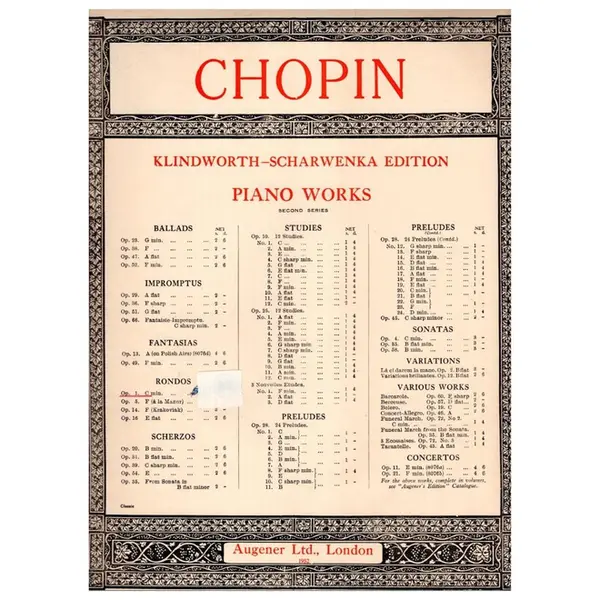 Primer Rondo op. 1 C min