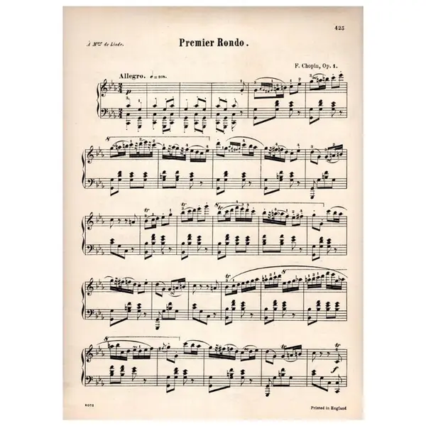 Primer Rondo op. 1 C min