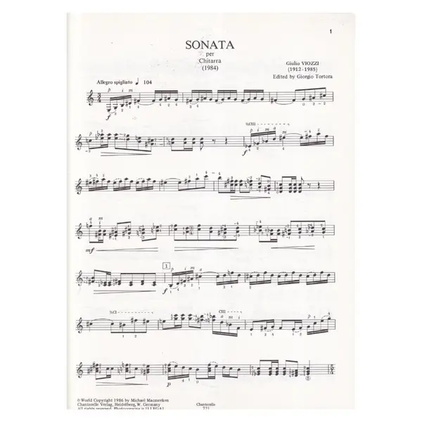 Sonata per chitarra