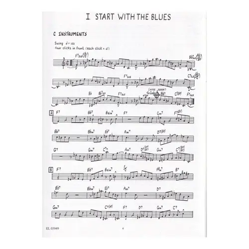 14 Jazz & Etudes For C Instruments