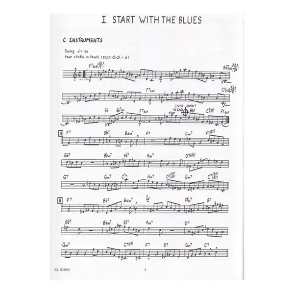 14 Jazz & Etudes For C Instruments