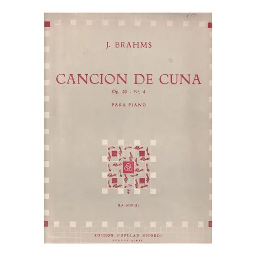 Cancion De Cuna Op.49 N.4