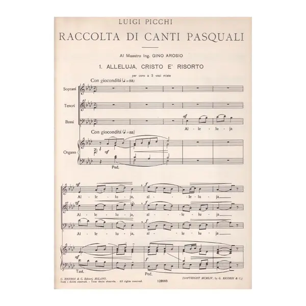 Raccolta Di Canti Pasquali