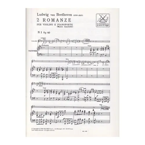 2 Romanze Op.40 E 50 Per Violino