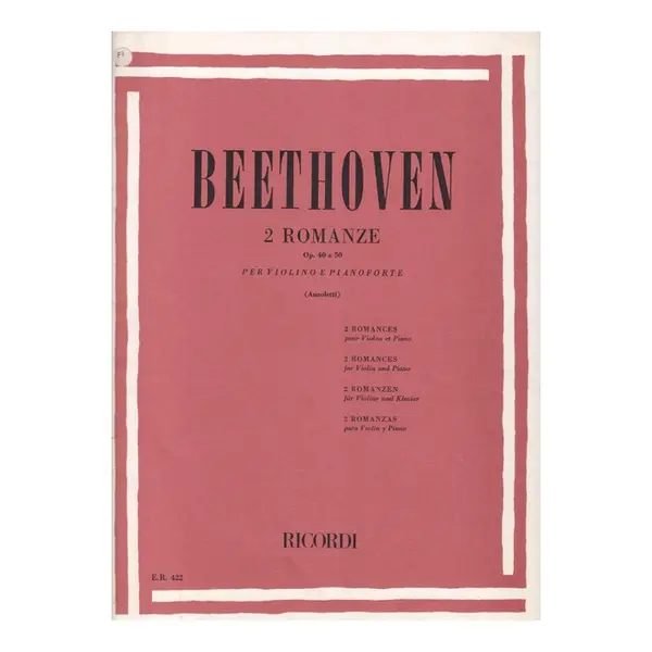 2 Romanze Op.40 E 50 Per Violino