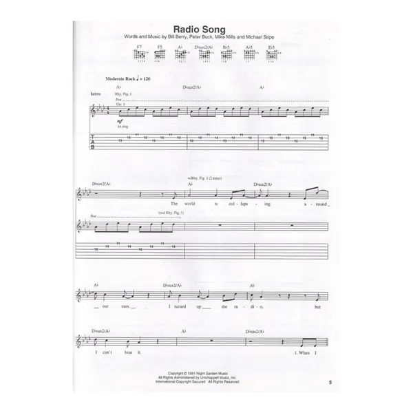 R.E.M - Out of Time - Guitar