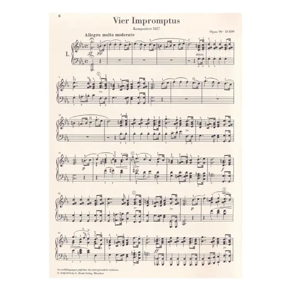 Impromptus  / Moments Musicaux - Urtext